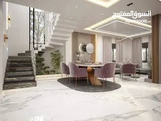  4 فيلا فاخرة على أرض 2000م تصنيف أ A, طابو – زاوية شارعين + مجلس ضيوف مستقل في طوباس