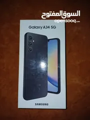  1 جهاز Galaxy A34 5G بحالة الوكالة