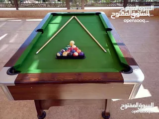  1 بلياردو رخام 7 قدم تفصيل جديد مع كامل الاغراض