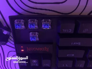  2 كيبورد redragon k552 blue switch