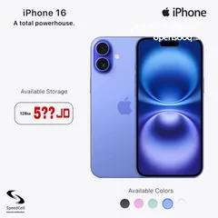  1 وارد شرق اوسط مكفول سنة iPhone 16-128GB متوفر لدى سبيد ستور