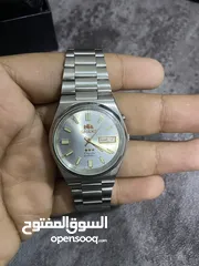  8 ساعه اورينت ياباني اصلي اوتوماتيك (لون فضي) كلاسيكي