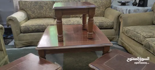  3 طقم كنب أمريكي و طقم طربيزات مستعمل