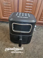  1 مقلاة هوائية silver crest غنية عن التعريف 10 لتر ،قلاية هوائية شاشة ملونة......