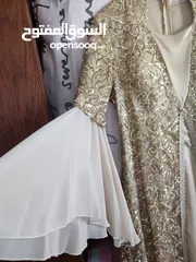  2 قفطان ذهبي ملبوس مرة واحدة فقط