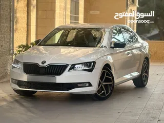  11 سكودا سوبيرب موديل2020 وترخيص 2019 فحص ممتاز ولا غرام بويه  مطور 1500 بنزين