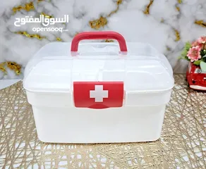  1 صناديق اسعاف بلاستيك مقوى نخب اول   مع مواد او بدون