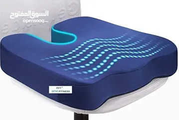  8 وسادة مقعد لتقويم العظام للعصعص من 4V1TM لتخفيف الام اسفل الظهر وعرق النسا وعظم الذنب، والام اسفل
