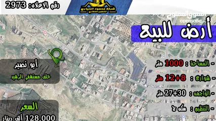  1 رقم الاعلان (2973) ارض سكنية للبيع في منطقة ابو نصير
