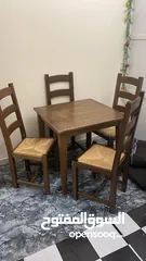  1 Dinning table 4 chairs with free samsung tablet gift and others items