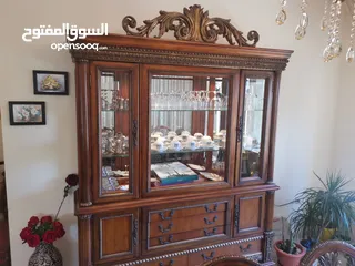  1 غرفة سفرة خشب زان و غرفة ضيوف