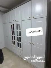  4 خزائن ملابس خشب لامنيت 18م لاتيه او حسب الطلب احجام كبيره درف او سحاب جميع الوان