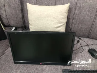  2 شاشة LG شاشة Samsung مع ماوس كيبورد قابل للبدل على شاشة 100 هيرتز ومافوق