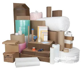  2 Wholesale Packaging Material Boxes Stretch roll Bubble roll Cargo bags Rope Tape aviable for Moving