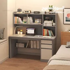  3 ادراج وحجيرات تخزين لكل أغراضك  مساحة مرتبة للابتوب او الكمبيوتر  سهل التجميع ومعاه المفك الخاص به