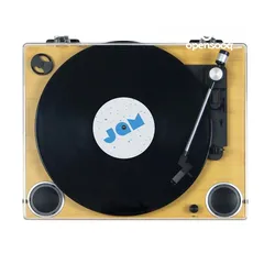  2 JAM Vinyl Built-in Speakers Turntable Record Player جهاز جرامافون، مشغل اسطوانات أصلي جديد