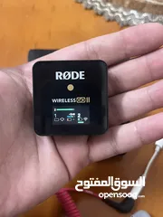  2 مايكروفون رودي وايرلس جو 2 شبه جديد للبيع Rode Wireless go 2
