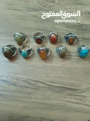  1 خواتم فضه عدد9