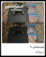  2 بليستيشن 4 ps4 سلم استخدام قليل جدا مع أقراص عدد 2