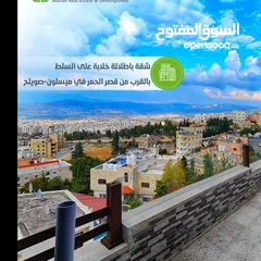  3 شقة  باطلالة خلابة على جبال السلط بالقرب من قصر الحمر في ميسلون   ممكن قبول نصف الثمن أرض في عمان