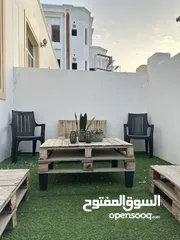  3 Outdoor wooden furniture 25 rials URGENT SALE