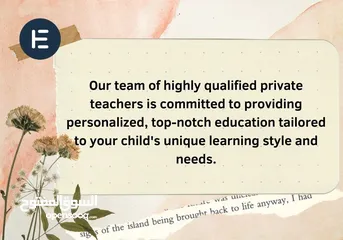  3 Are you looking for a Private teacher for your child's education? Look no further!