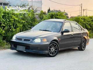 2 هوندا سيفيك مطور 1600 بنزين جير عادي لعشاق السيارات اليابانيه المميزه
