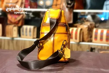  17 Handmade leather shoulder bags حقائب كتف جلدية مصنوعة يدويا