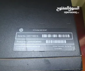  5 كومبيوتر شخصى Hp كيسه + شاشه + كيبورد الكمبيوتر بحاله جيده جدا