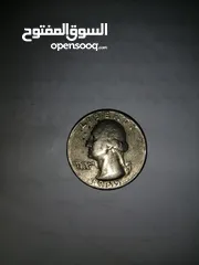  1 ربع دولار فضه 1956