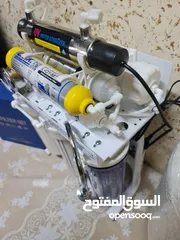  8 فلتر مياه تايواني حفر 9مراحل مع UV وساعه ضغط وستاند بسعر مغري