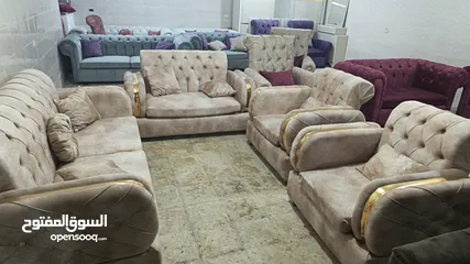 6 طقم ستيل فل كبتونيه 7 مقاعد