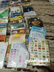  13 "مجموعة سي ديات "CDs " برامج كمبيوتر وللتصميم  وألعاب مستعملة بحالة ممتازة - بأسعار رائعة!"