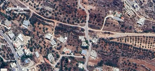  1 ارض طابو تقع في قراوة بني زيد مع بناء قائم عظم ضمن الارض