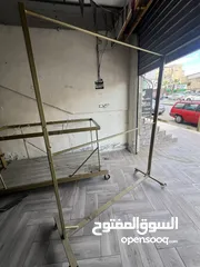  3 رفوف محلات حديد و قوية ب عجالات وسعر منافسة