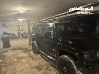  6 سياره همر H3 لون اسود موديل 2008 فحص كامل  فل كامل  3700cc ترخيص وتنازل منخفض مقسطه عالبنك او كاش