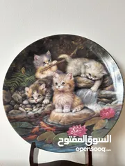  1 Limited Edition - German porcelain cat plate