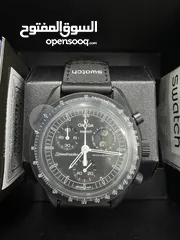  2 اوميجا سواتش سنوبي اسود / omega swatch snoopy black