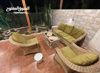  3 طقم راتان اصلي بحالة جيدة للبيع