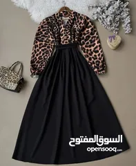  2 فستان ستاتي تايجر  فري سايز بلبس من وزن 50 ك لغاية 85 ك