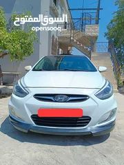  1 هونداي اكسنت ترخيص 2015 1.6ديزل مع فتحة سقف