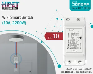  1 مفتاح ذكي لاسلكي مزود بشبكة WiFi مع مستقبل RF للمنزل الذكي Basic R2 / RFR2 Sonoff