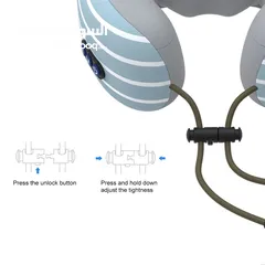  9 مخده مساج الرقبه شحن تدليك فاخره جدا جهاز المساج للرقبة مخدات رقبه للسفر او المساج 2 في 1