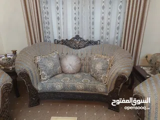  9 طقم كنب خشب زان للبيع