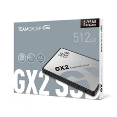  1 Team Group GX2 2.5" 512GB SATA III 3D NAND TLC Internal Solid State Drive (SSD)