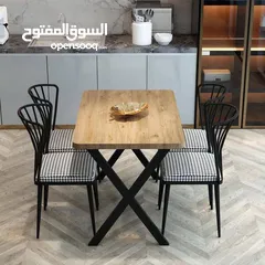  4 ميز طعام مع اربع كراسي