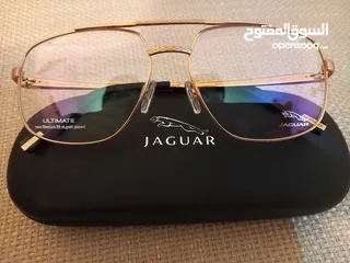  1 JAGUAR EYEWEAR MADE IN GERMANY PURE TITANUM GOLD PLATED 23K / TAGHEUER MADE IN FRANCE/ ZEISS GERMANY