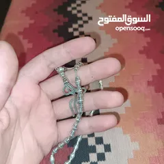  2 مسبحة فضة عيار 925