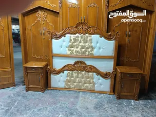  5 غرفة نوم  مستخدمه قليل  موديل الريم  مخذيها من معرض  الأفراح   نجارة عراقية ضمن فئة الدرجة الاولى