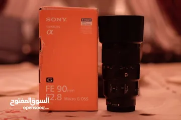  1 عدسة سوني للبيع  Sony Lens For Sale  (Sony FE 90 mm F2.8 Macro G OSS)